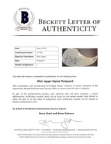 Mick Jagger Rolling Stones Authentic Signed Natural Acoustic Guitar BAS #A11594