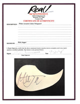 Mick Jagger Rolling Stones Authentic Signed Natural Acoustic Guitar BAS #A78557