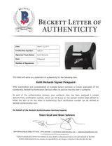 Keith Richards The Rolling Stones Signed Butterscotch Fender Guitar BAS #A00373