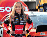 Brittney Zamora NASCAR Authentic Signed 8x10 Horizontal Photo Autographed BAS 3