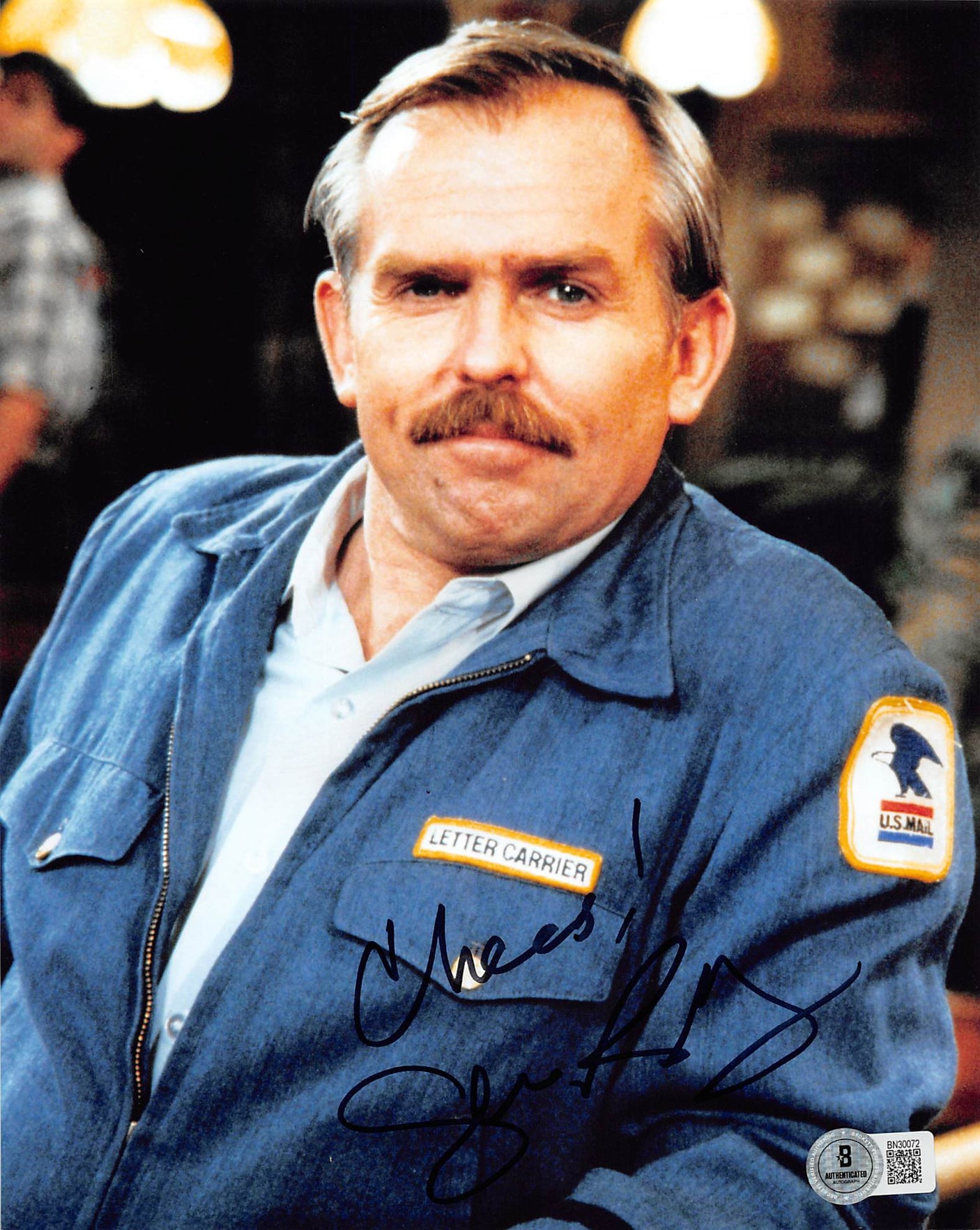 John Ratzenberger Cheers "Cheers!" Authentic Signed 8x10 Vertical Photo BAS 2