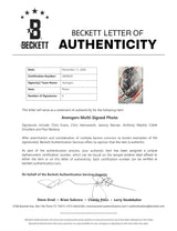 Avengers (7) Downey, Hemsworth, Renner, Evans +3 Signed Framed Display BAS & PSA