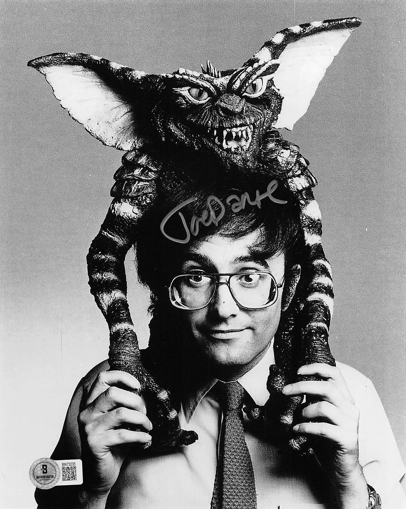 Joe Dante Gremlins Authentic Signed 8x10 Vertical Black & White Photo BAS 1