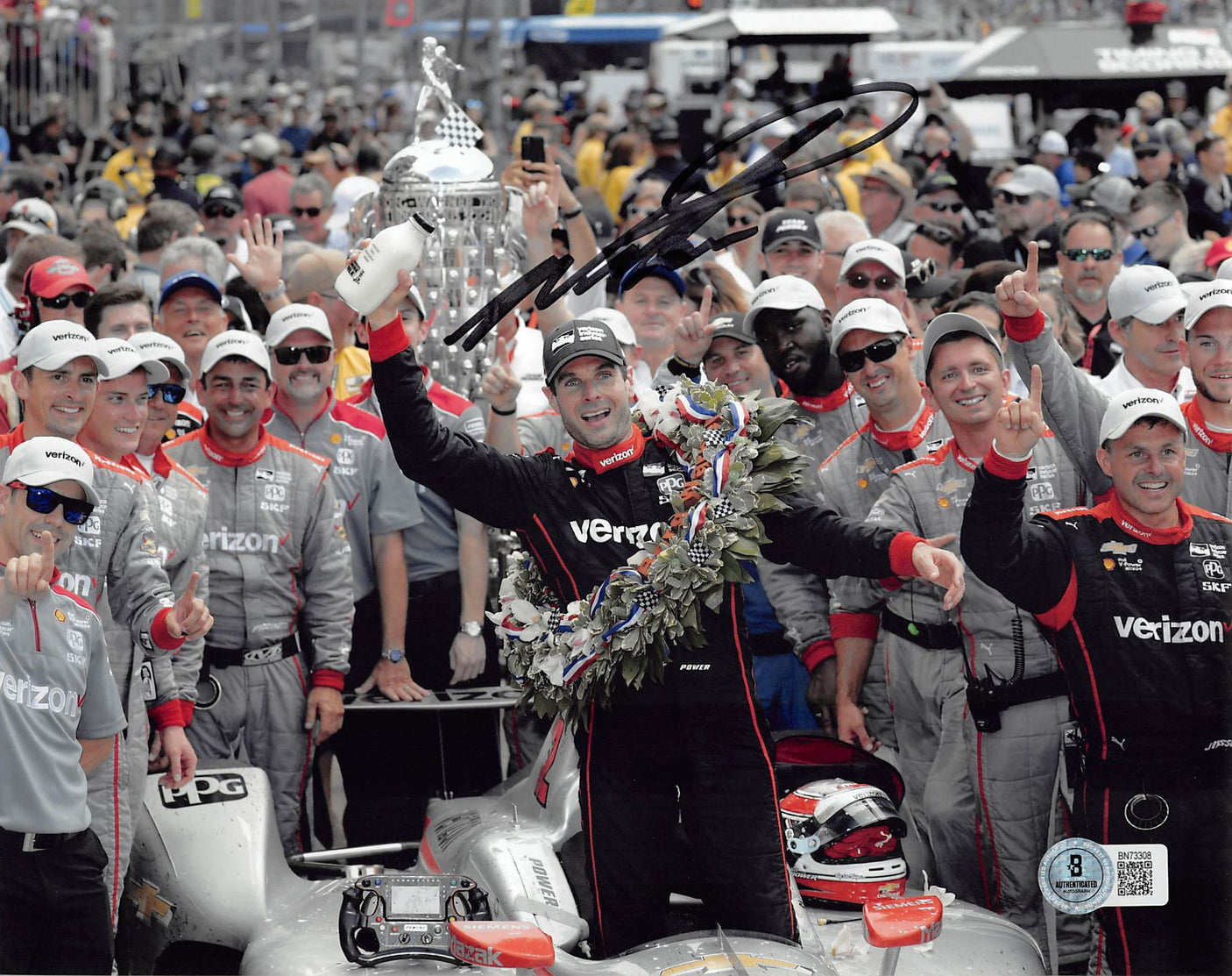Will Power IndyCar Series Authentic Signed 8x10 Horizontal Photo BAS 3