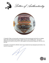 Shaquille O'Neal Game Used 20,000 Career Pts Scored Game Spalding NBA Basketball