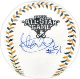 Ichiro Suzuki Autographed Official 2006 All Star Game Logo MLB Game Baseball Seattle Mariners "#51" IS Holo & Beckett BAS Witness QR Stock #238326