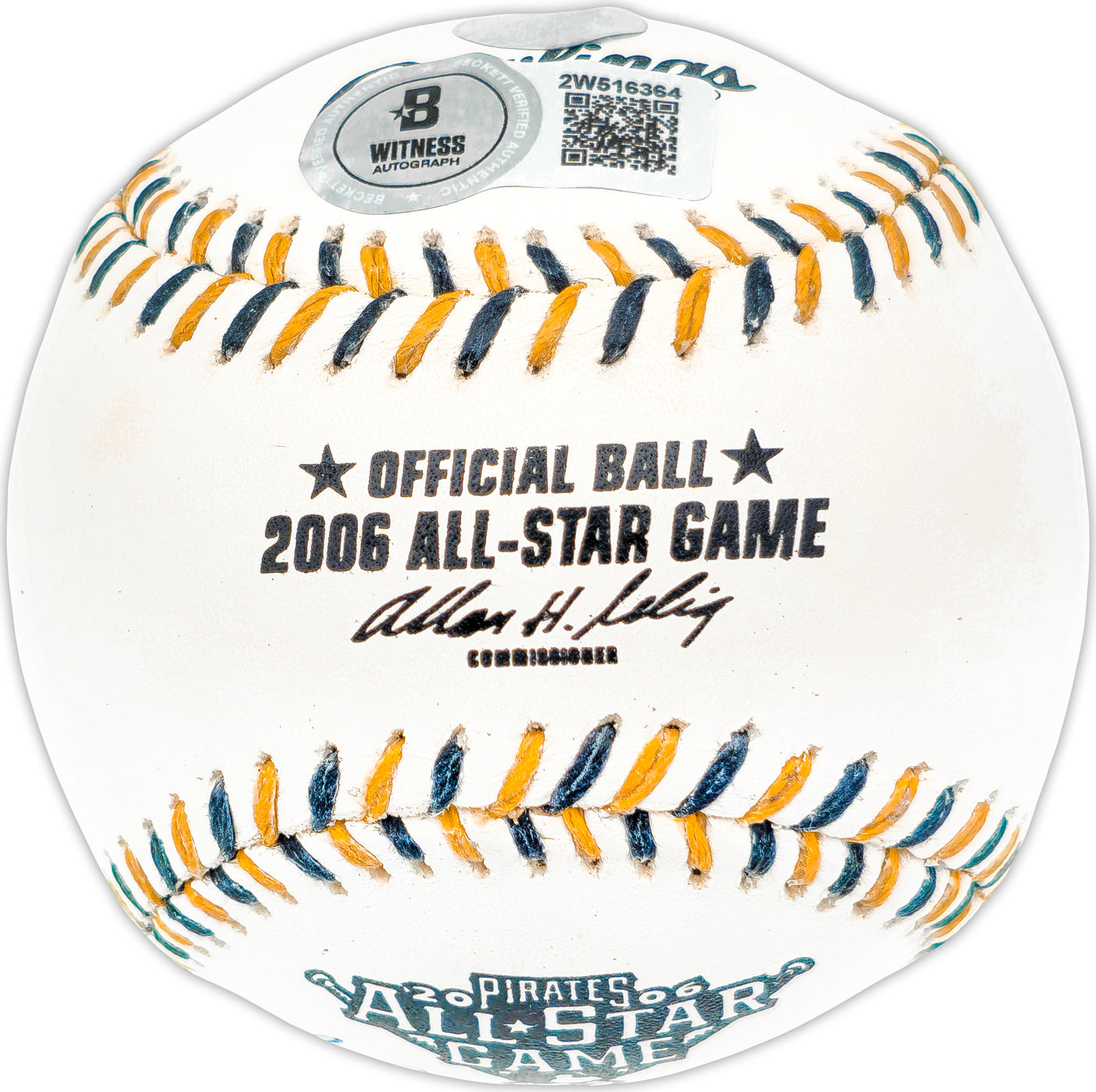 Ichiro Suzuki Autographed Official 2006 All Star Game Logo MLB Game Baseball Seattle Mariners "#51" IS Holo & Beckett BAS Witness QR Stock #238326