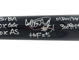 Ichiro Suzuki Autographed Black Mizuno Player Model Baseball Bat Seattle Mariners With 6 Stats HOF 25 IS Holo & Beckett BAS Witness QR Stock #238320