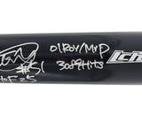 Ichiro Suzuki Autographed Black Mizuno Player Model Baseball Bat Seattle Mariners With 6 Stats HOF 25 IS Holo & Beckett BAS Witness QR Stock #238320
