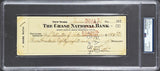 Babe Ruth Autographed 3x8.5 IRS Check New York Yankees PSA/DNA #85384529