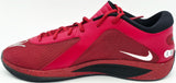 Giannis Antetokounmpo Autographed 2024 Player Exclusive (PE) Promo UNIVERSITY OF ARKANSAS TEAM CRMSN/WHT-BLK Nike Zoom Freak 6 NCAA P Shoes Size 17 (No Box) Beckett BAS Witness #3W396389 & #3W396390
