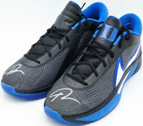 Giannis Antetokounmpo Autographed 2024 Player Exclusive (PE) Promo DUKE BLUE DEVILS BLK/WHT-GAME ROYAL/BLK Nike Zoom Freak 6 NCAA P Shoes Size 17 (No Box) Beckett BAS Witness #3W396446 & #3W396447