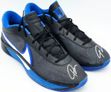 Giannis Antetokounmpo Autographed 2024 Player Exclusive (PE) Promo DUKE BLUE DEVILS BLK/WHT-GAME ROYAL/BLK Nike Zoom Freak 6 NCAA P Shoes Size 17 (No Box) Beckett BAS Witness #3W396446 & #3W396447