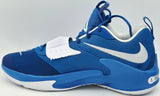 Giannis Antetokounmpo Autographed 2021 Player Exclusive (PE) Promo UNIVERSITY OF KENTUCKY ROYAL/WHT/ROYAL Nike Zoom Freak 3 NCAA SOS Shoes Size 16 (No Box) Beckett BAS Witness #3W396444 & #3W396445