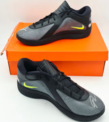 Giannis Antetokounmpo Autographed Black, Cool Grey & Stadium Green Nike Zoom Freak 6 Shoes Milwaukee Bucks Size 17 (With Box) Beckett BAS Witness #3W396369 & #3W396370