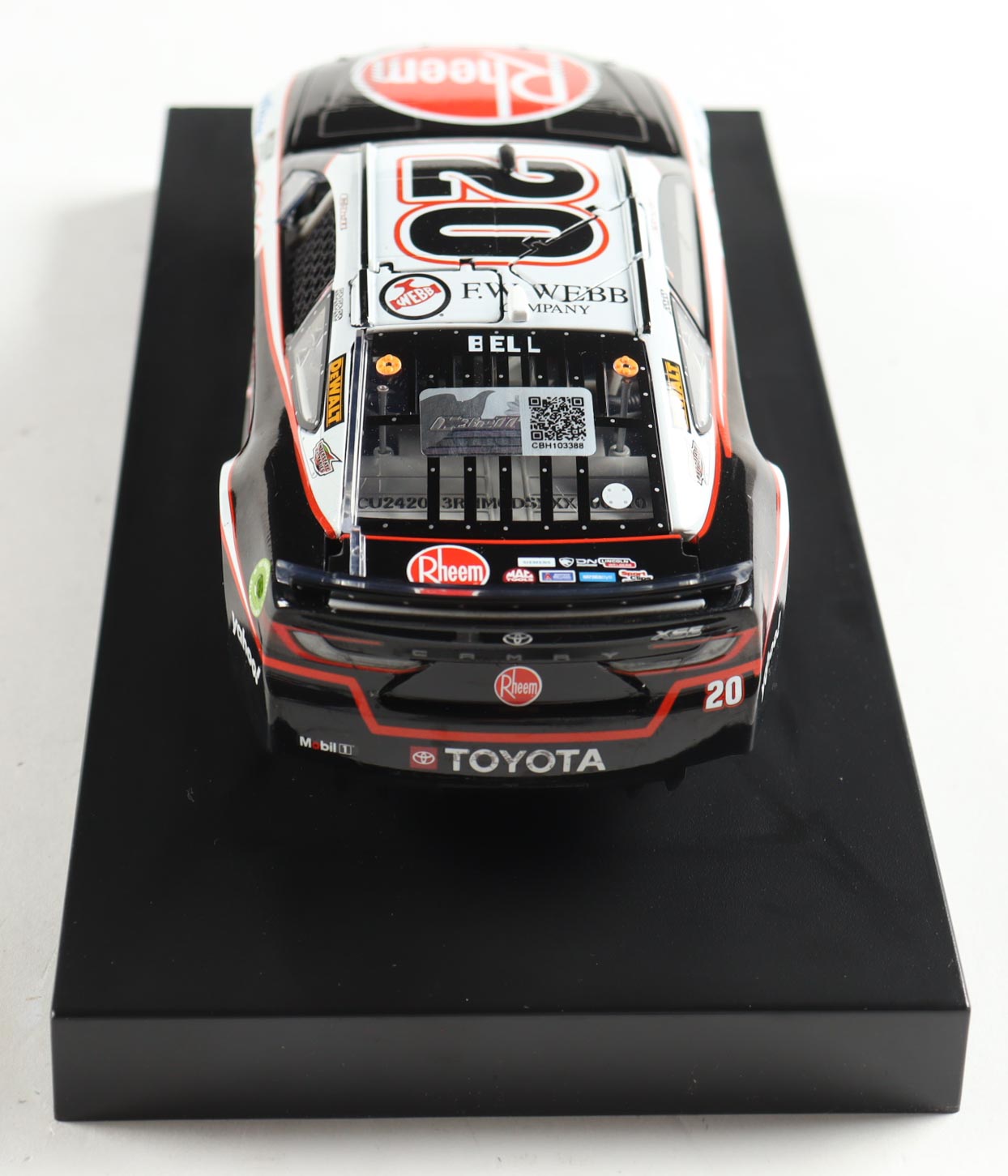 Exclusive | Christopher Bell Signed 2024 New Hampshire Win 1:24 Diecast | Raced Version