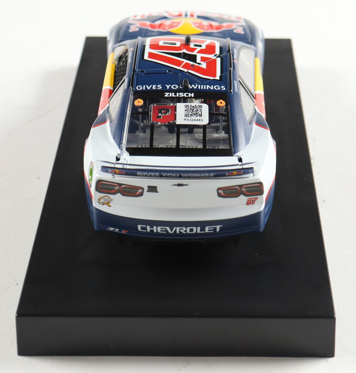 Connor Zilisch Signed 2025 Red Bull 1:24 Diecast Car (PA)