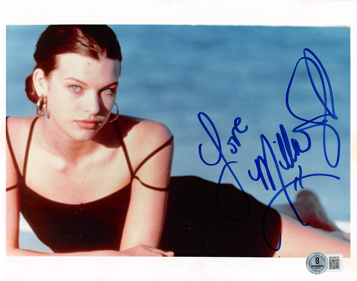 Milla Jovovich Resident Evil Authentic Signed 8x10 Sexy Photo BAS #BN29039