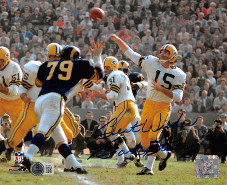 Packers Bart Starr "Best Wishes" Authentic Signed 8x10 Photo BAS #AE13282