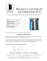 Lionel Messi Authentic Signed Blue & White Argentina Framed Jersey BAS #AB10489