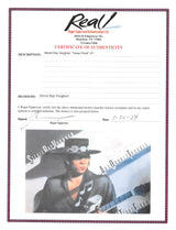 Stevie Ray Vaughan Double Trouble Signed Texas Flood Album Cover JSA #YY84643