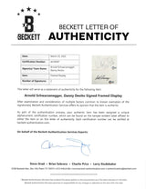 Arnold Schwarzenegger & Danny DeVito Twins Signed Framed Display BAS #AC28587