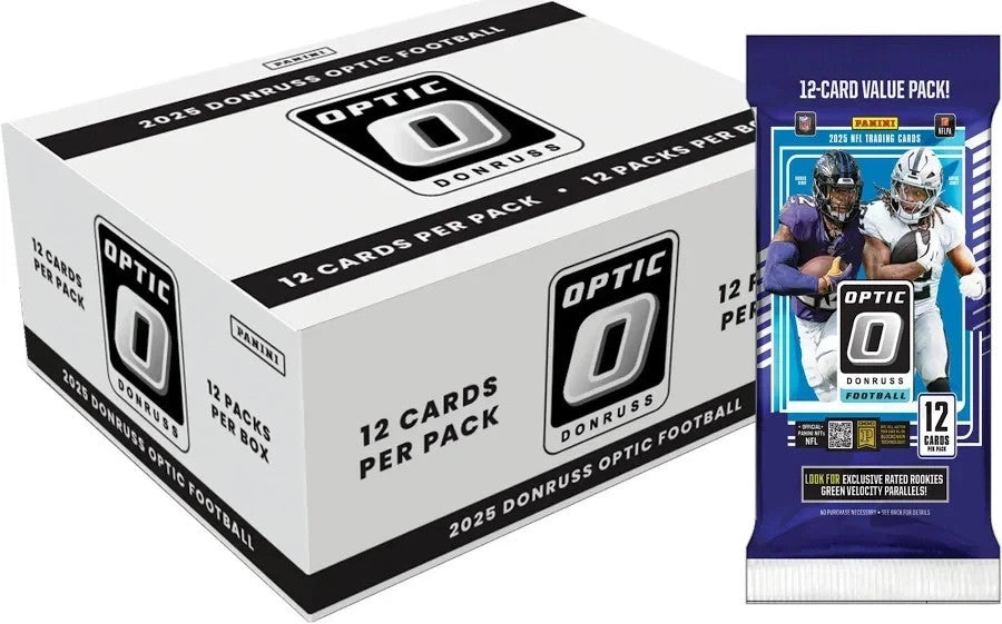 FACTORY SEALED 2025 Panini Donruss Optic NFL Fat Pack Box