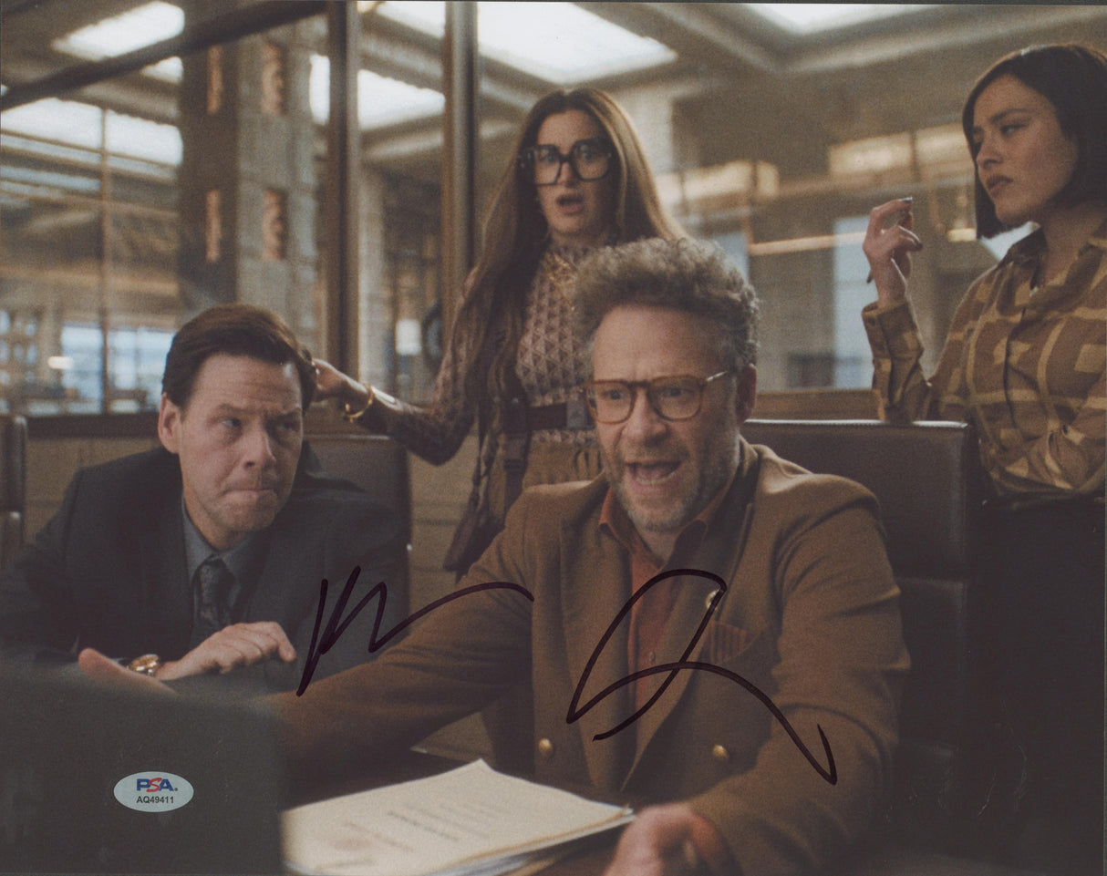 Seth Rogen & Ike Barinholtz The Studio Signed 11x14 Photo PSA/DNA #AQ49411