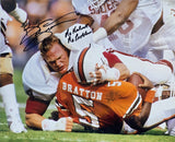 Oklahoma Brian Bosworth "No Helmet No Problem!" 16x20 Photo Autographed JSA