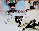 Stars Brett Hull Authentic 16x20 Horizontal Photo Autographed BAS Witnessed