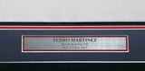 Boston Red Sox Pedro Martinez Autographed Framed White Nike Jersey Beckett BAS Witness Stock #267459