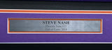 Phoenix Suns Steve Nash Autographed Framed Purple Jersey Beckett BAS Witness Stock #267457