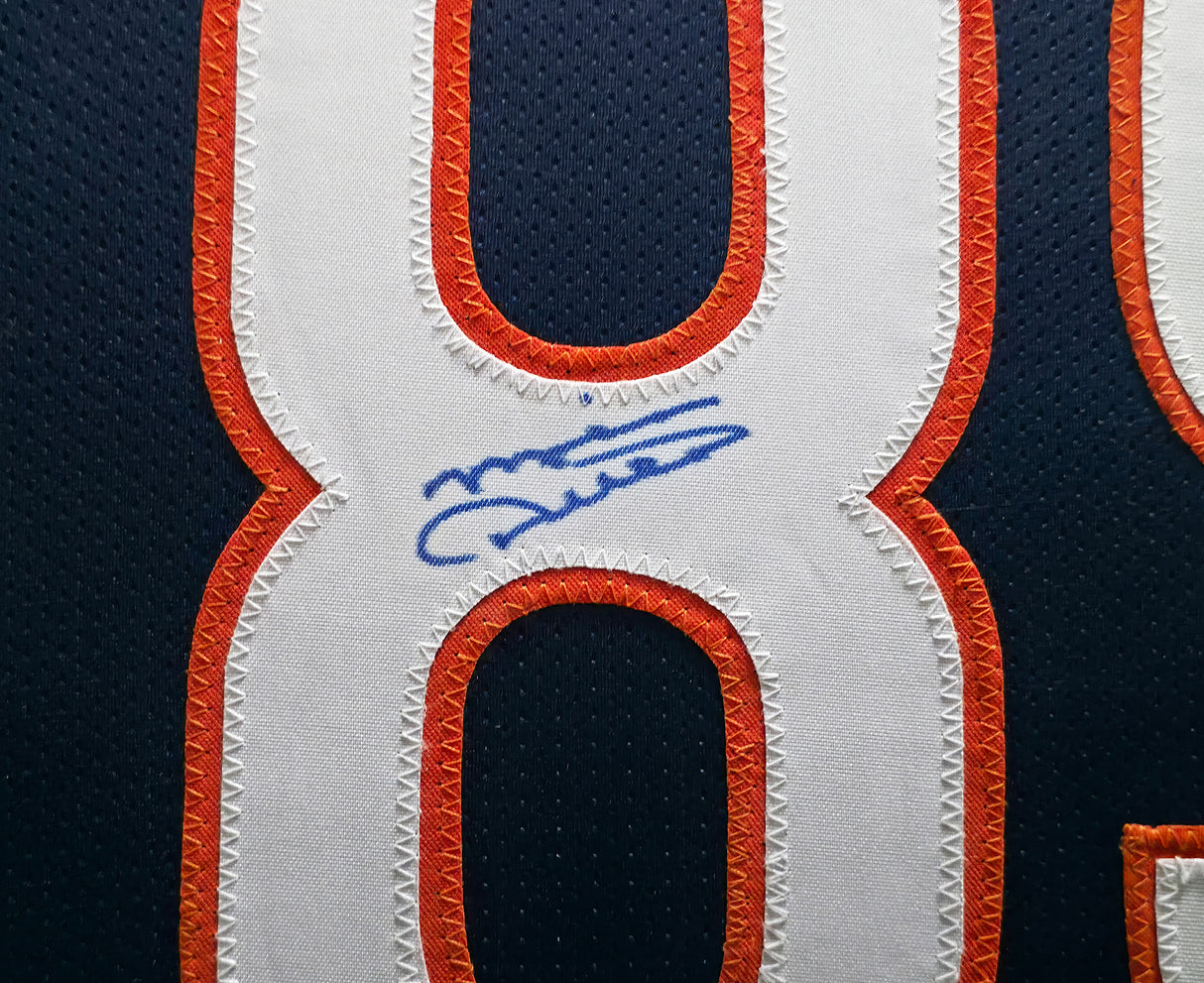 Chicago Bears Mike Ditka Autographed Framed Blue Jersey Beckett BAS Witness Stock #267812