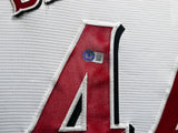 Cincinnati Reds Elly De La Cruz Autographed Framed White Nike Jersey Beckett BAS QR Stock #267810