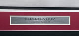 Cincinnati Reds Elly De La Cruz Autographed Framed White Nike Jersey Beckett BAS QR Stock #267810