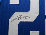 Indianapolis Colts Jonathan Taylor Autographed Framed Blue Jersey Beckett BAS Witness Stock #267811