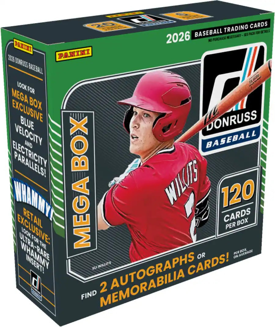FACTORY SEALED 2026 Panini Donruss Baseball Mega Box