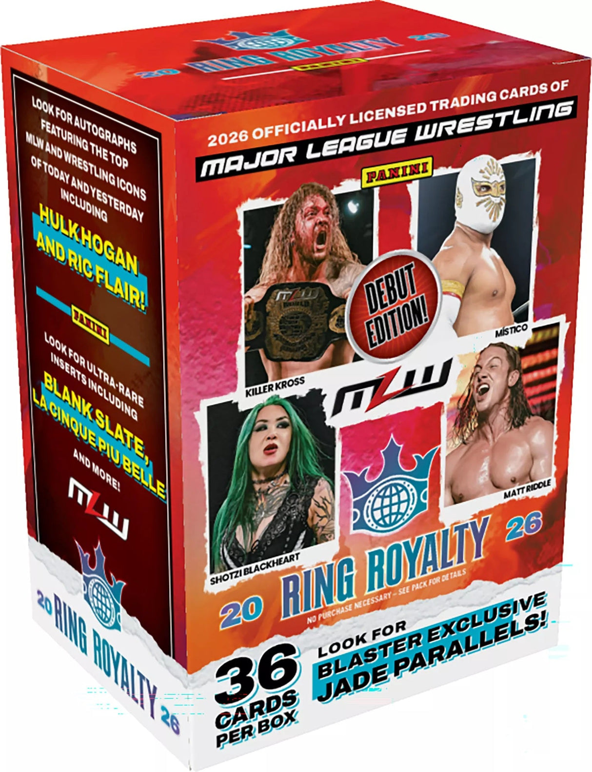 FACTORY SEALED 2026 Panini MLW Ring Royalty Blaster Box
