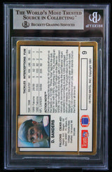 1991 Action Packed #9 Deion Sanders Atlanta Falcons BGS Autograph 10