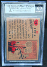 2002 Topps Heritage #73 Ray Lewis Auto Baltimore Ravens BGS Autograph 10