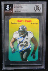 2013 Topps Archive 1970 Glossy #19 Ray Lewis Ravens BGS Autograph 10