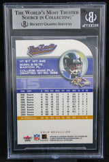 2005 Ultra Gold Medallion #15 Ray Lewis Ravens BGS Autograph 10