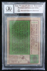 1984 Topps #111 Howie Long Auto Oakland Raiders BGS Autograph 10