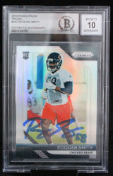 2018 Panini Prizm Silver #242 Roquan Smith Chicago Bears BGS Autograph 10