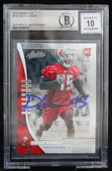 2019 Absolute Blue #190 Devin White Tampa Bay Buccaneers BGS Autograph 10
