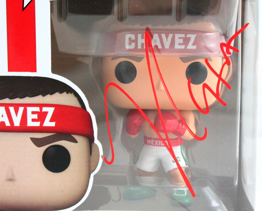 Julio Cesar Chavez Autographed Funko Pop Figurine #03- JSA W *Red