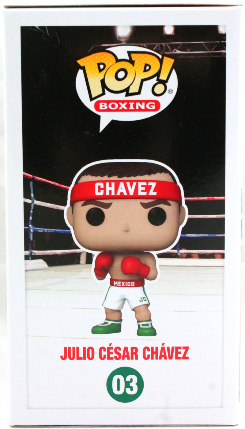 Julio Cesar Chavez Autographed Funko Pop Figurine #03- JSA W *Red