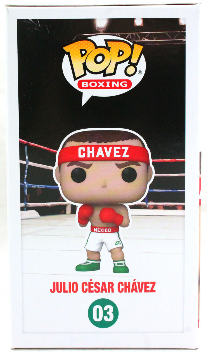 Julio Cesar Chavez Autographed Funko Pop Figurine #03- JSA W *Green