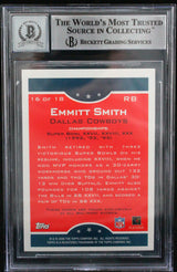 2006 Topps True Champion #16 Emmitt Smith Dallas Cowboys BGS Autograph 10