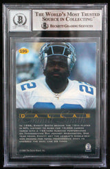 1996-97 Score Board All Sport PPF #195 Emmitt Smith Cowboys BGS Autograph 10